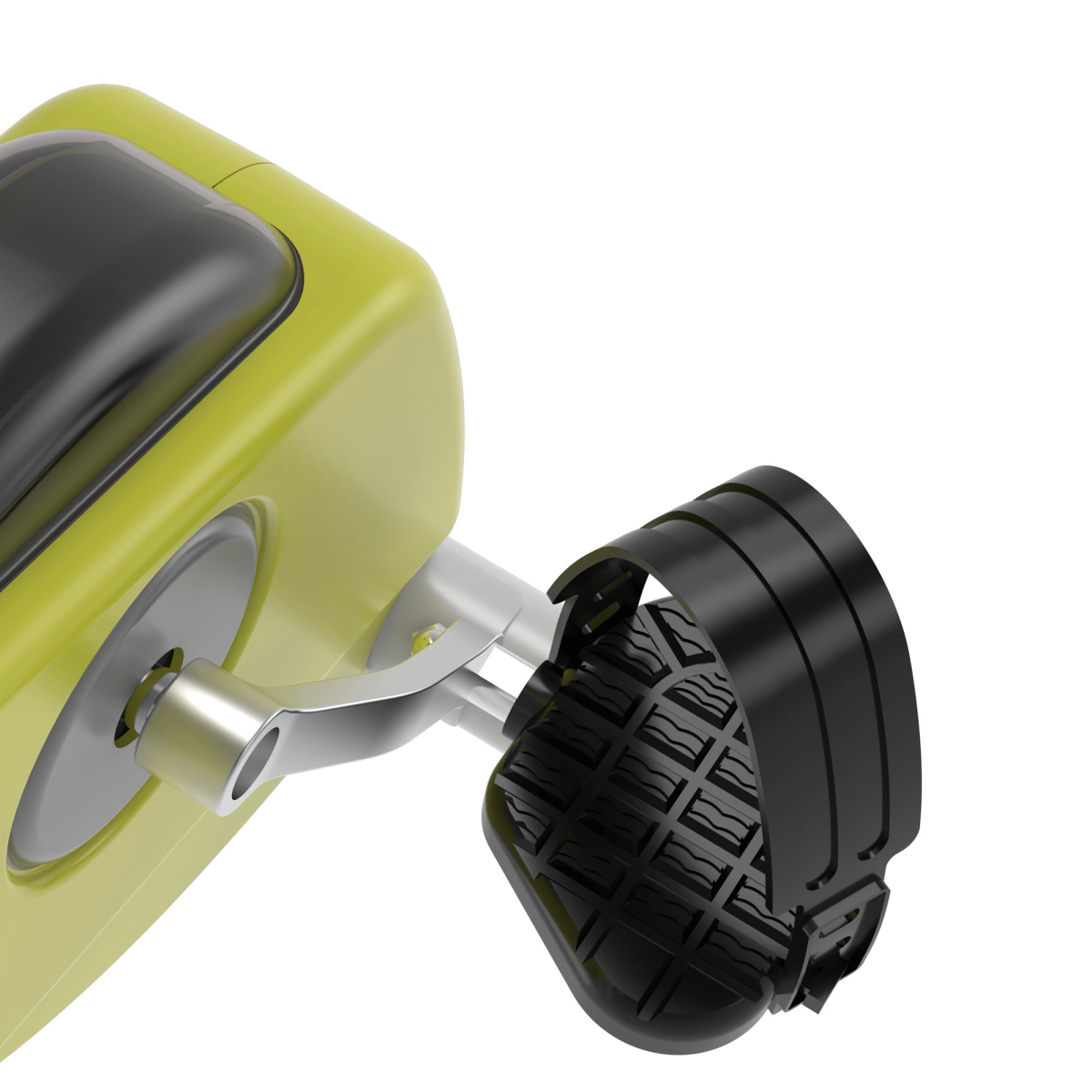 Foldable HOMCOM magnetic resistance exercise bike with adjustable seat and LCD display in yellow color.