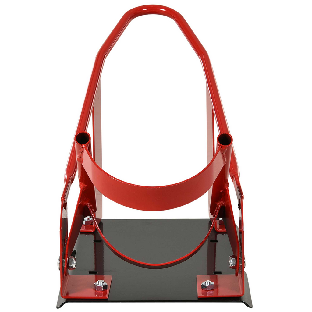 Adjustable Motorcycle Wheel Chock - 8-15.5cm Tire Width - 450kg Capacity - Floor/Trailer Mount