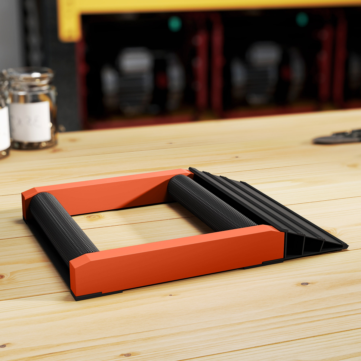 Motorcycle Wheel Roller Stand for Tire Cleaning & Chain Lubrication - 227kg Capacity