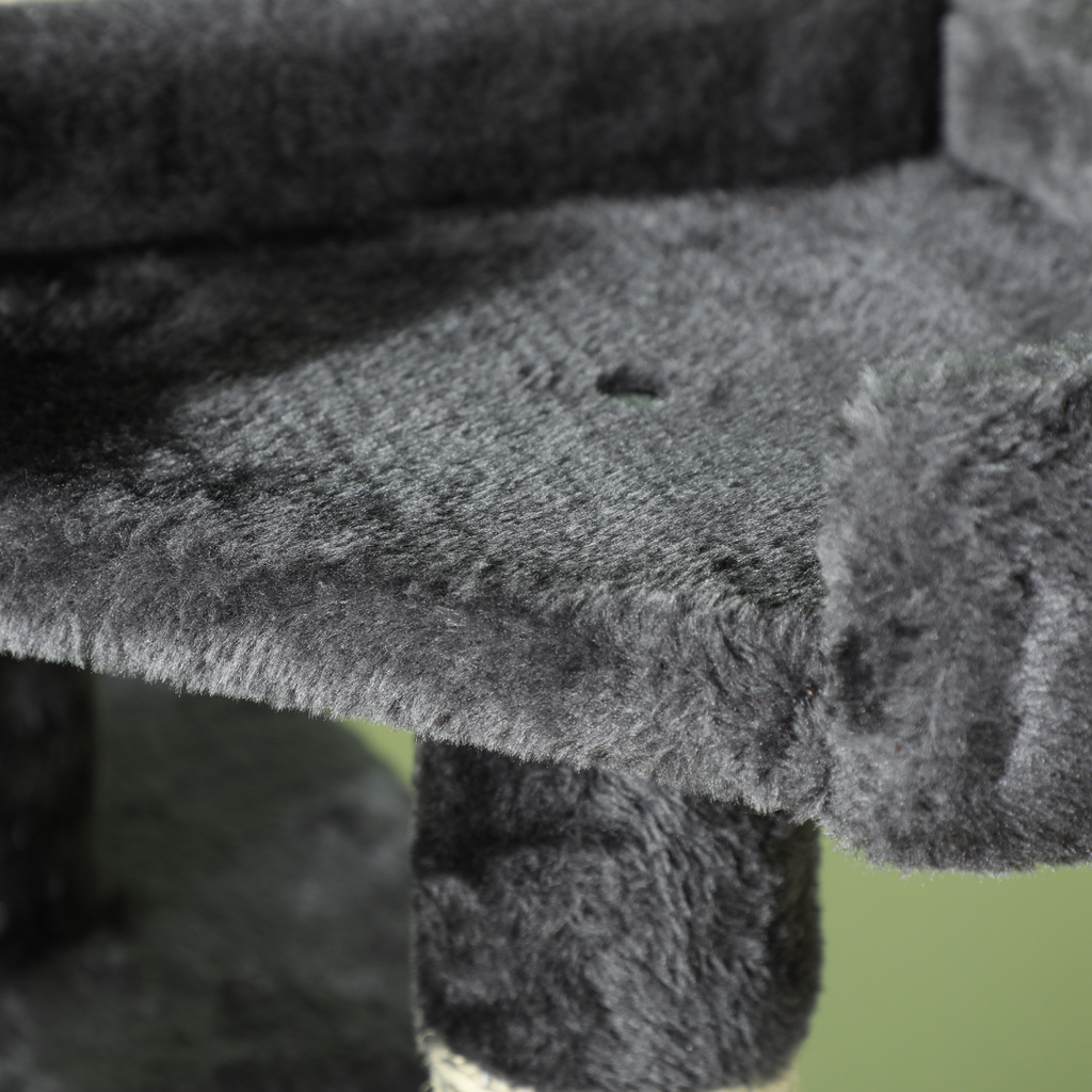 PawHut Cat Tree Scratcher Activity Centre, Condo Scratching Post Toy Bed