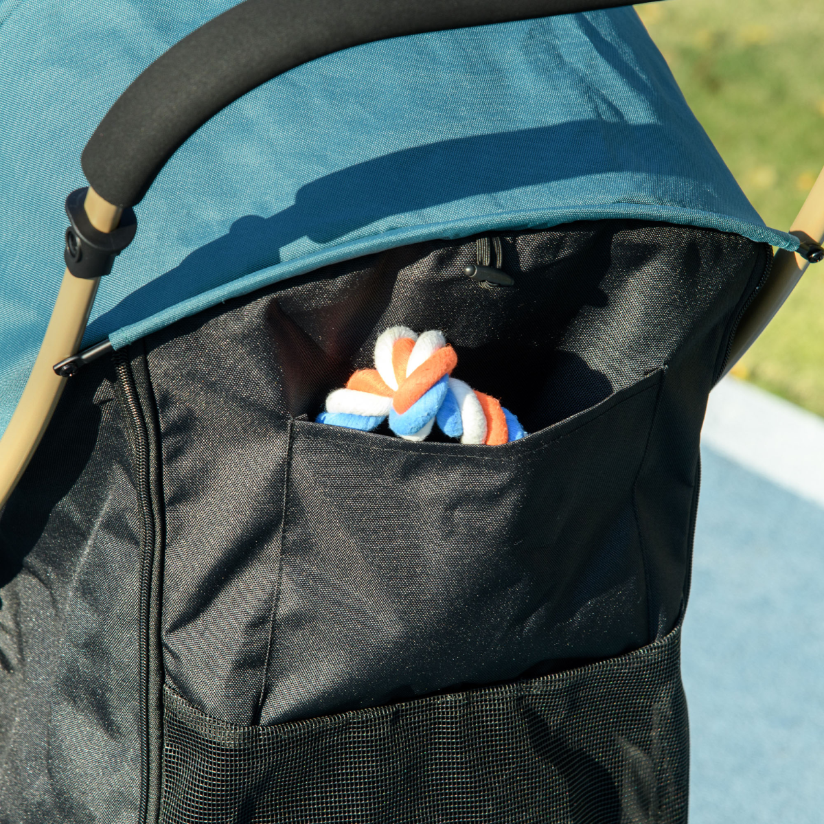 PawHut Pet Stroller for XS and S Dogs with Rain Cover - Dark Green