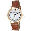 Ravel Mens Classic Strap Watch Brown / Gold Watch R0102.14.1A