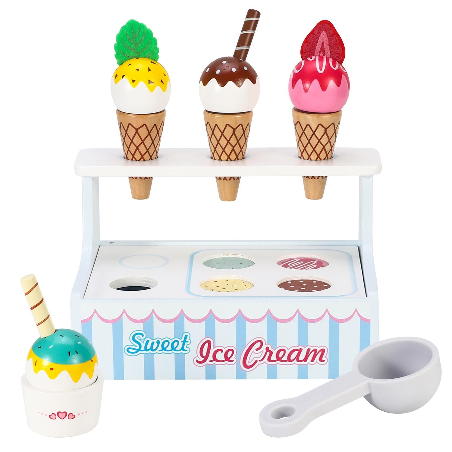 SOKA Mini Ice Cream Shop from FunZone featuring colorful playset with ice cream cones and shop counter.