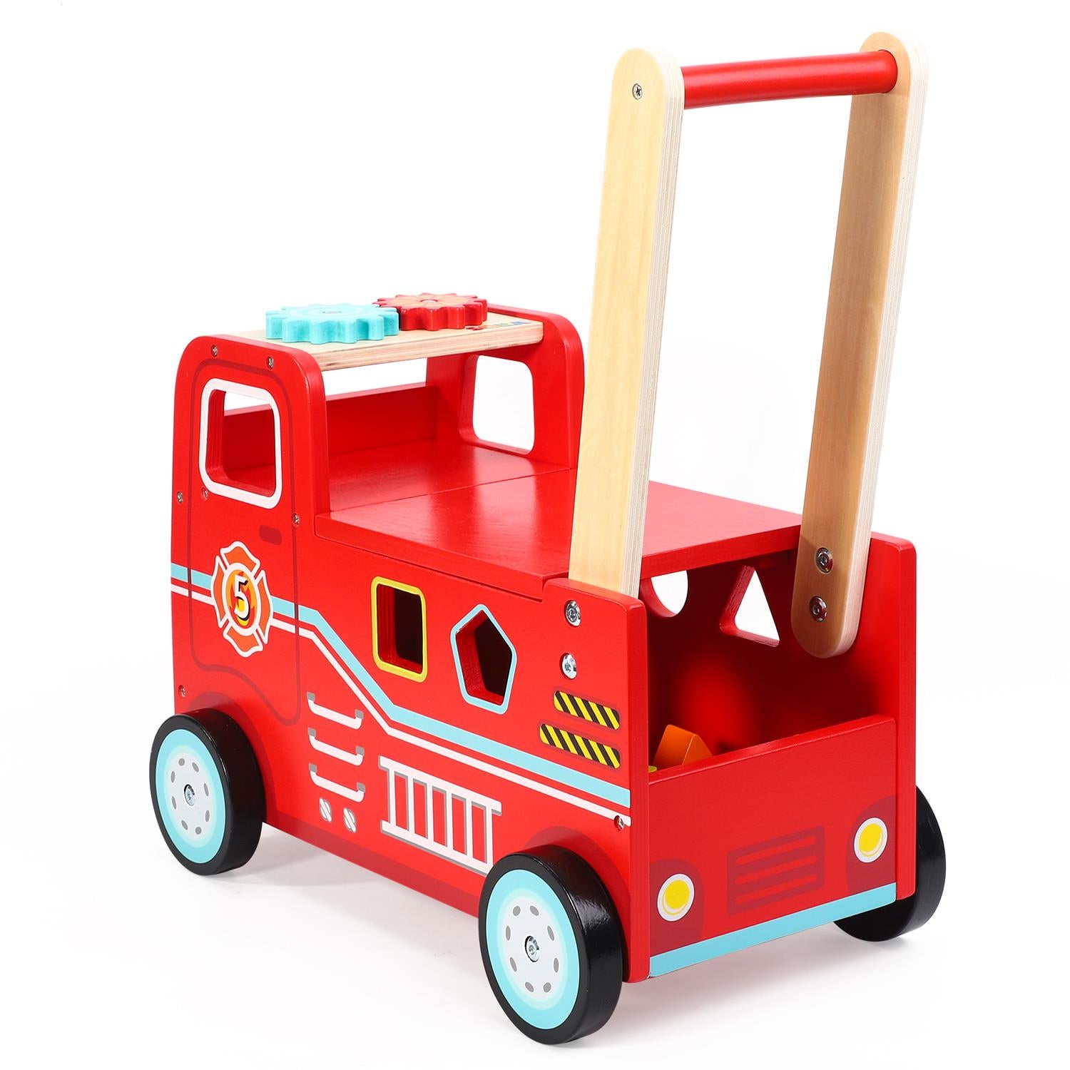 SOKA Fire Engine Rider from FunZone, featuring a vibrant red design and child-friendly seat for imaginative play.