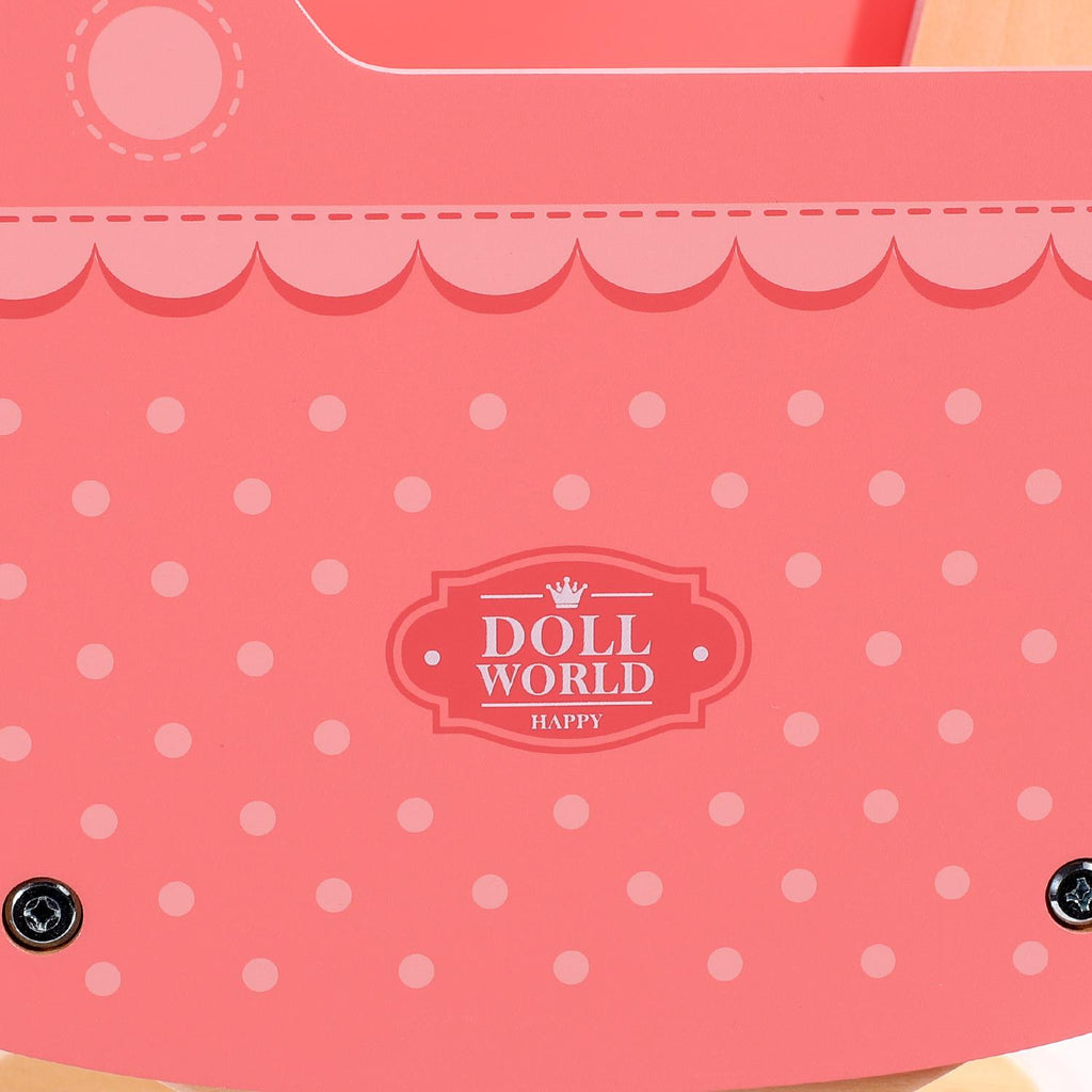 SOKA Doll World-Pram 0000470 in vibrant colors, designed for imaginative play with dolls from SOKA Play Imagine Learn.