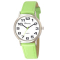 Ravel Unisex Classic Big Dial Lime Green Leather Strap Watch R0105.13.11A