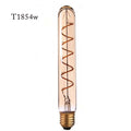 LEDSON E27 4W LED filament bulb with a retro curly T185 design emitting warm white light.