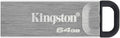 Kingston DataTraveler Kyson USB 3.2 Gen 1 Flash Drive 64GB - Stylish Capless Metal Case