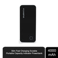 Aquarius Slim Fast Charging Powerbank 4000mAh with capacity indicator, portable design for charging on the go.