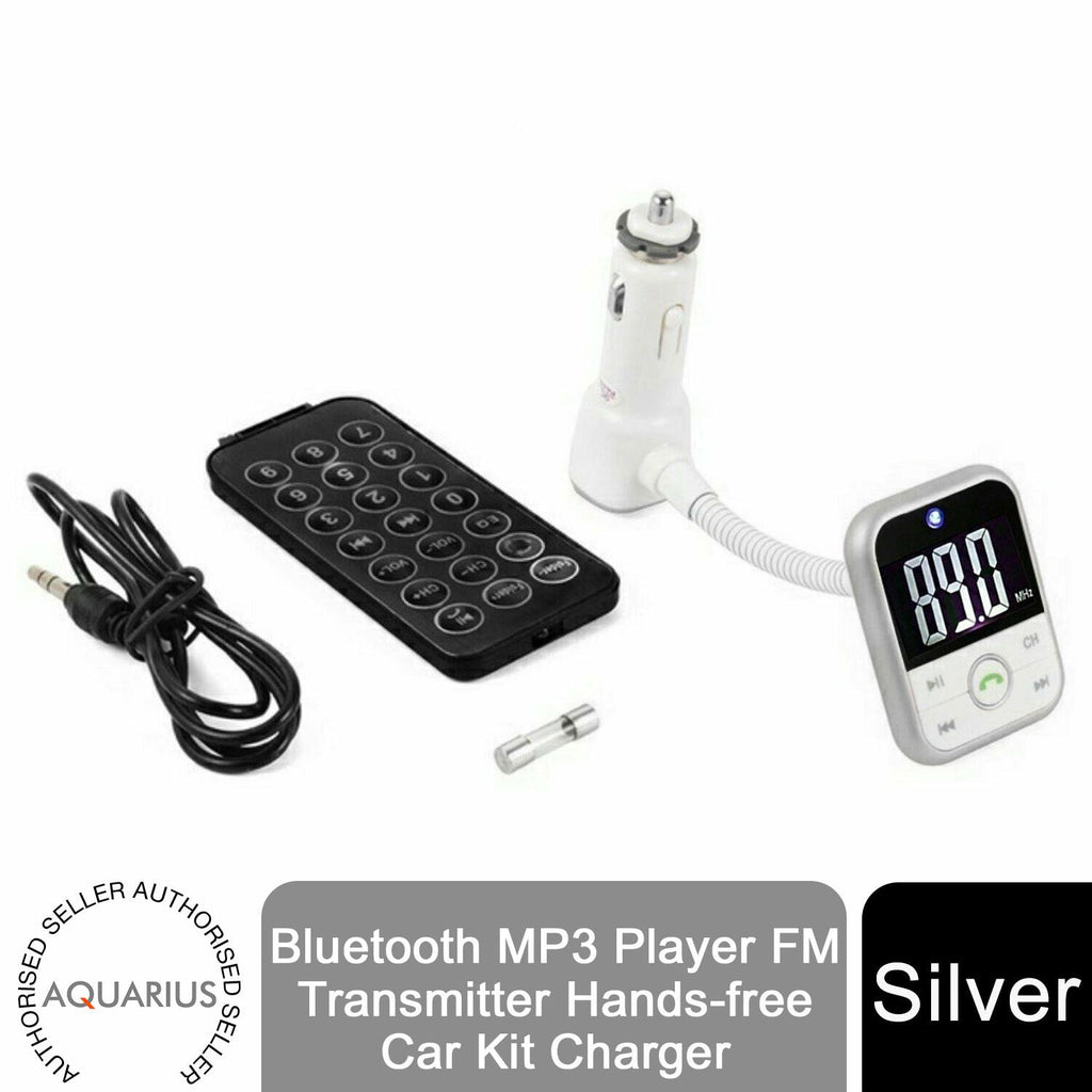 Bluetooth FM Transmitter - MP3 Player - Hands-Free Car Kit with USB Charger