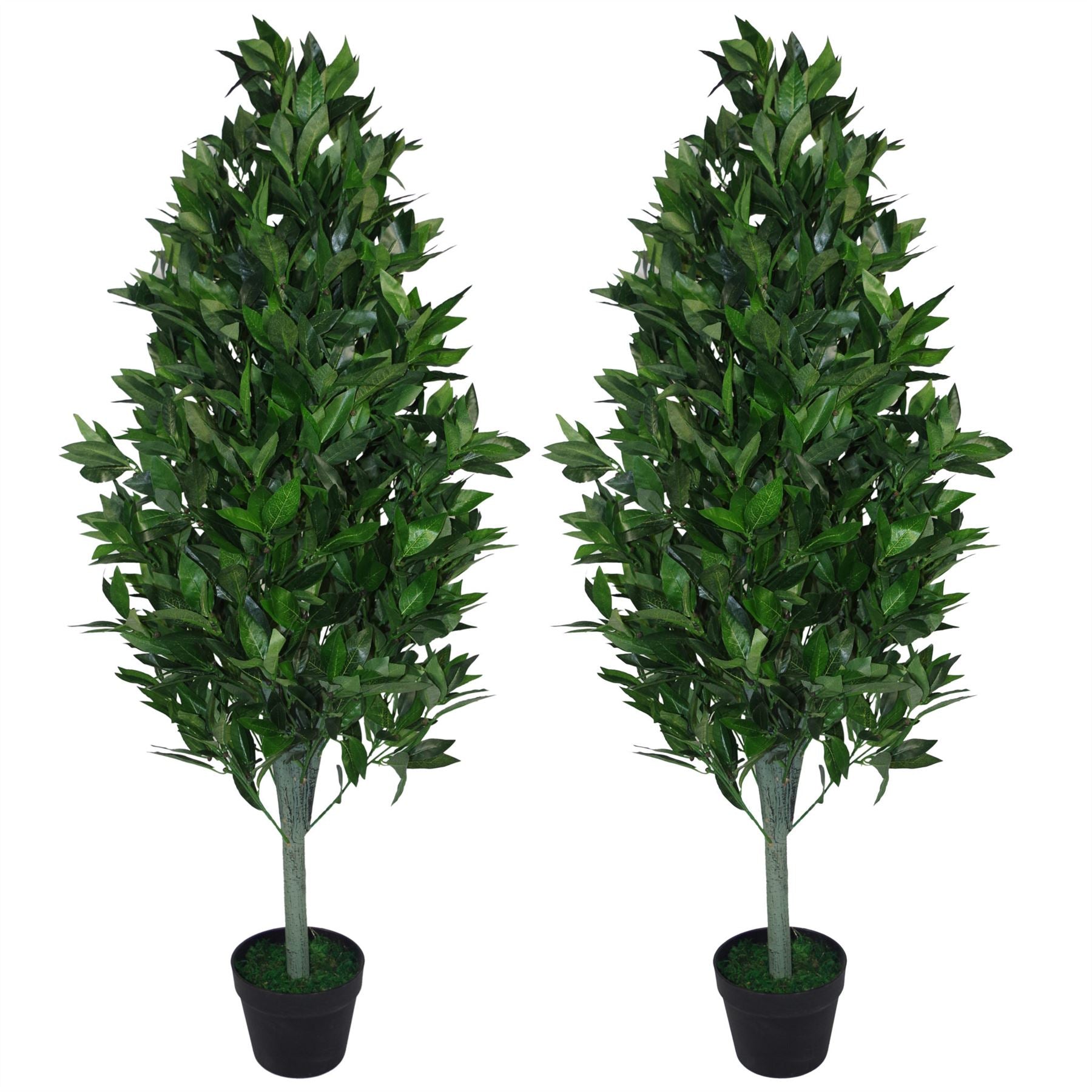 120cm (4ft) Artificial Topiary Bay Tree Pyramid Cone - Extra Large