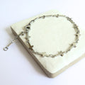 Cross Chain Silver Bracelet - Stainless Steel - 6-8 Inches - Designed in Scotland