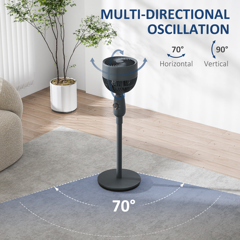Air Circulator Fan - Three-Speed Cooling & Oscillation for Comfortable Airflow