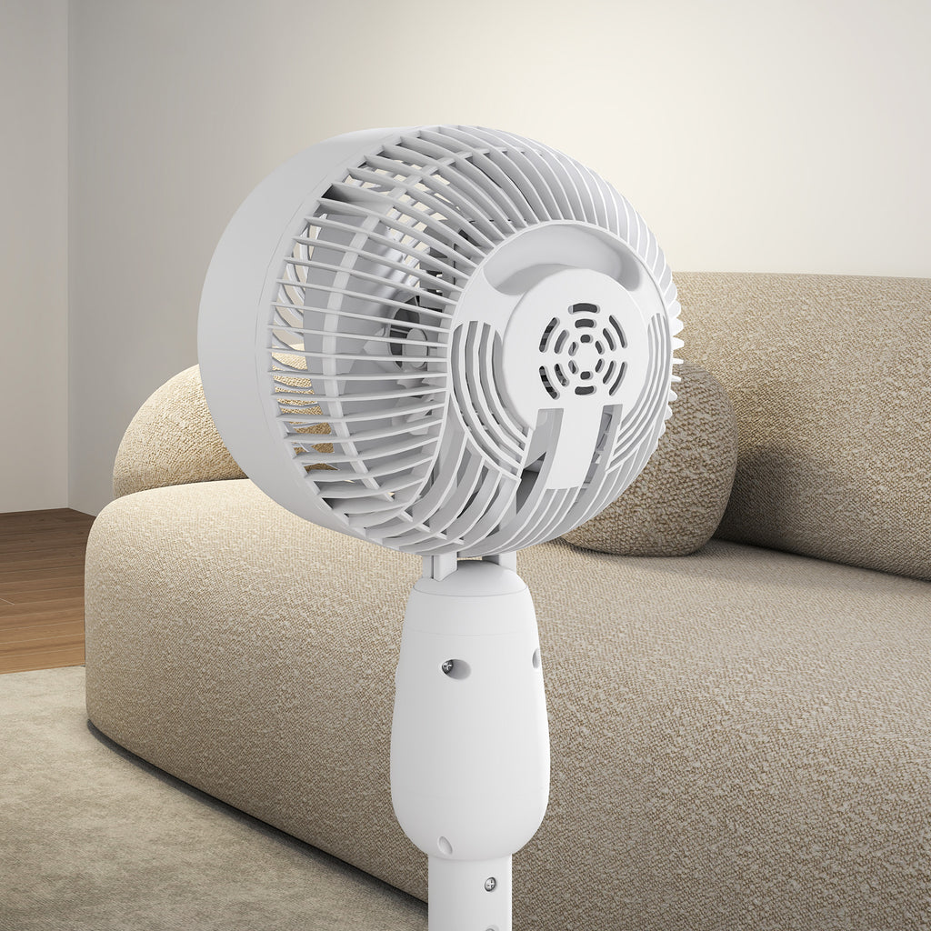 White Oscillating Air Circulator - 3-Speed Cooling & Ventilation Fan