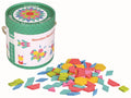 LELIN Wooden Mosaic Blocks set of 250 pieces in colorful designs for creative play and building fun.