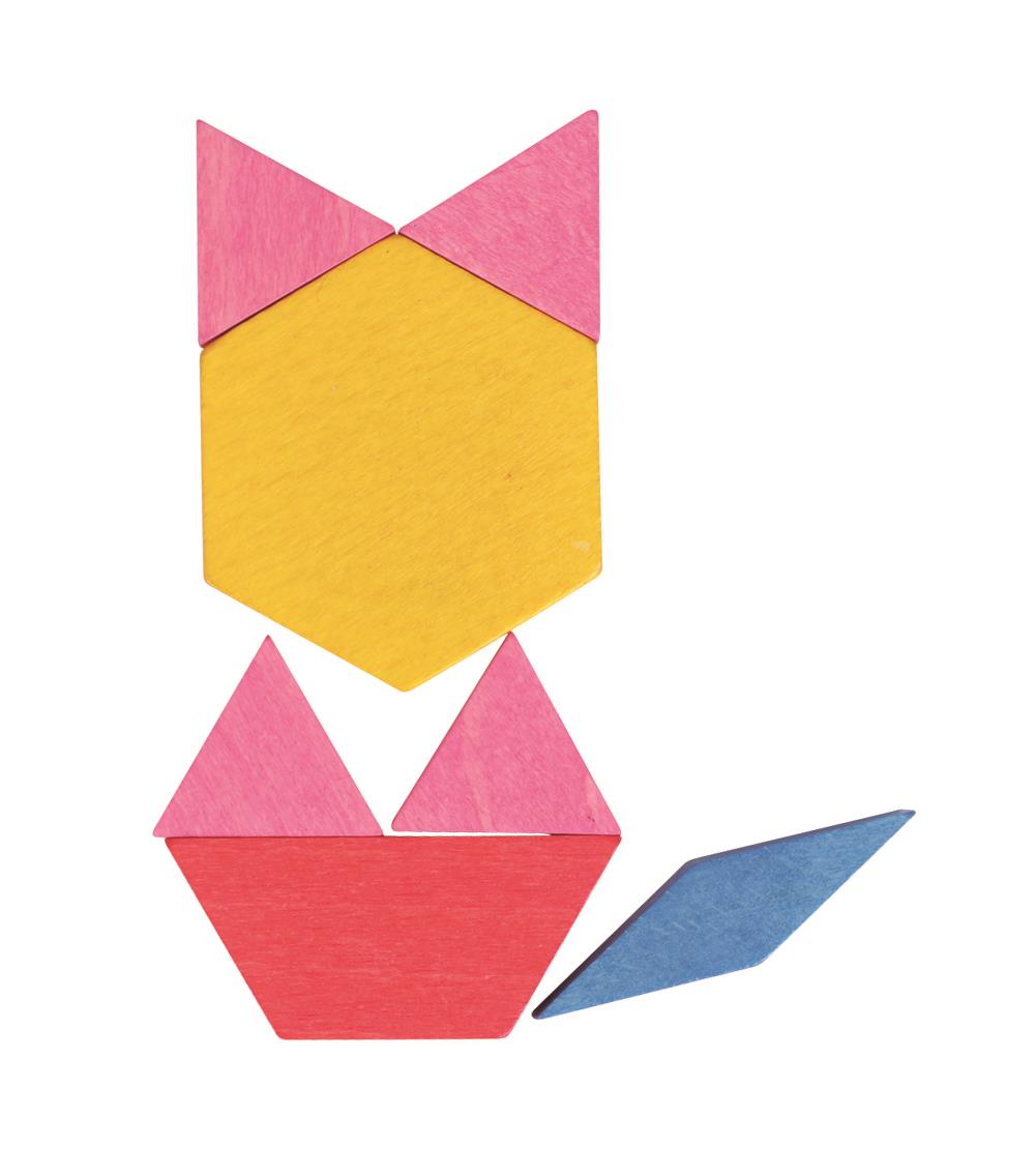 250 colorful wooden mosaic blocks by Lelin in a FunZone set, displayed in various shapes and patterns on a surface.