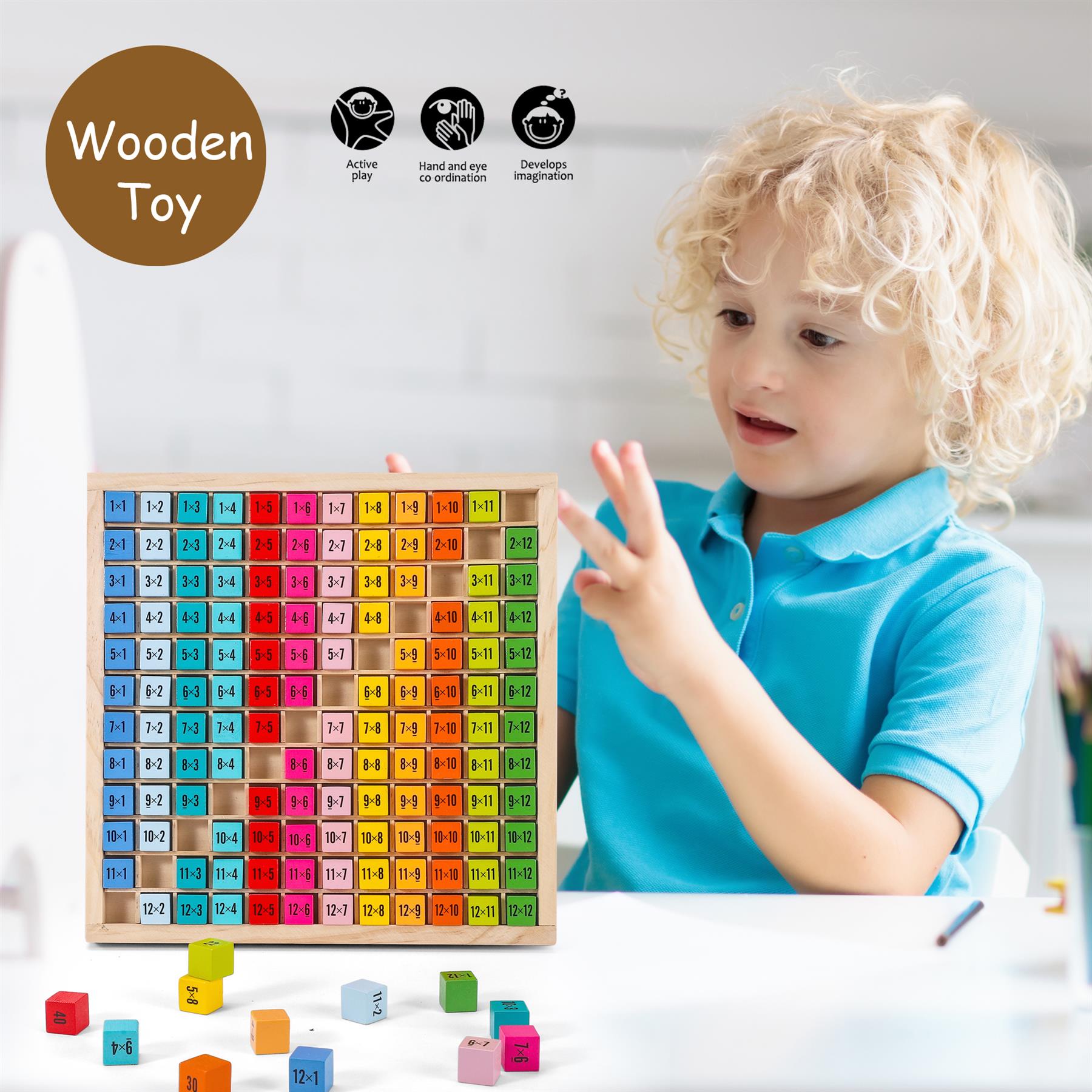 SOKA TWELVE TIMES TABLE educational toy from SOKA Play Imagine Learn, featuring colorful numbers and engaging design.
