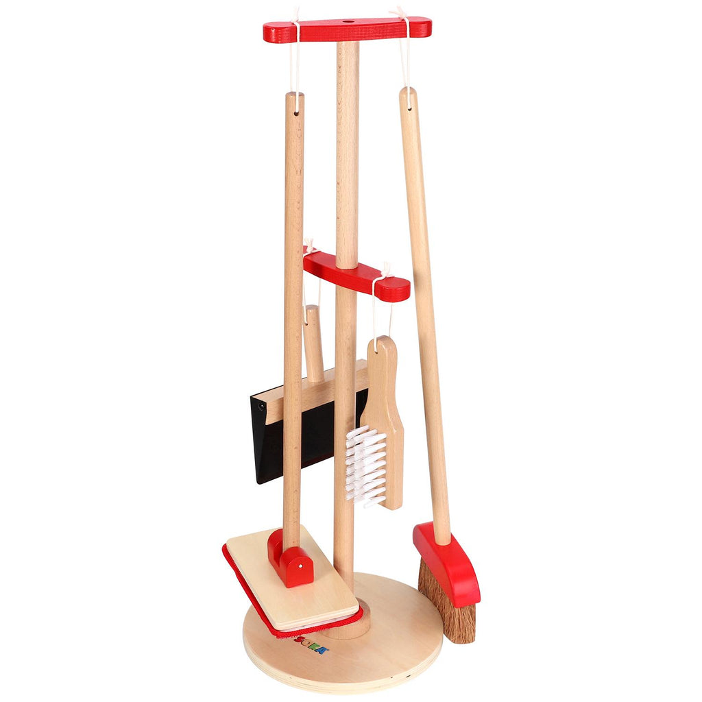 SOKA CLEANING KIT 0009356 by Lelin, featuring colorful cleaning tools and accessories for imaginative play.