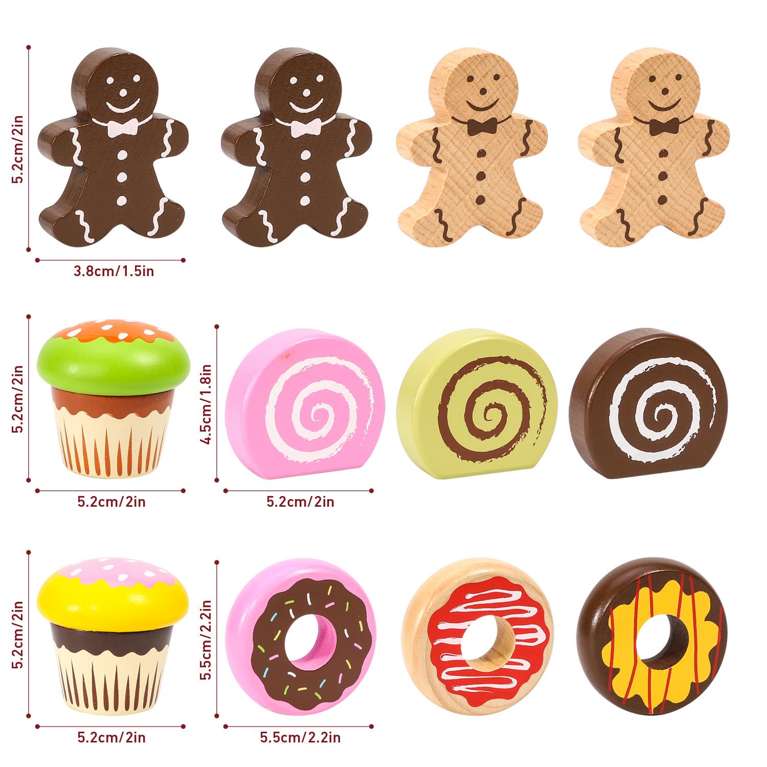 SOKA Cake Selection Set featuring colorful toy cakes and accessories for imaginative play by SOKA Play Imagine Learn.