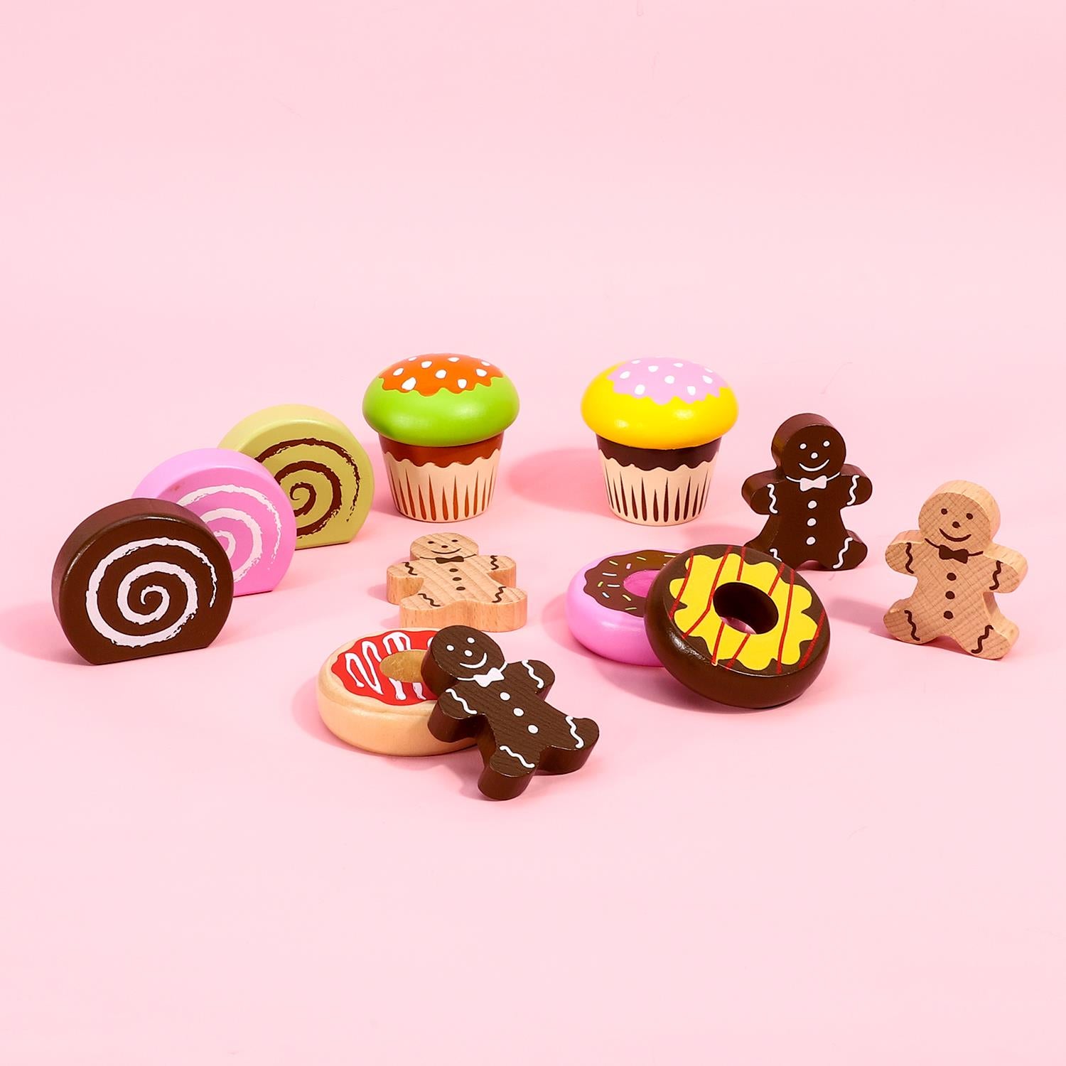SOKA Play Imagine Learn FunZone cake selection set with colorful toy cakes and accessories for imaginative play.