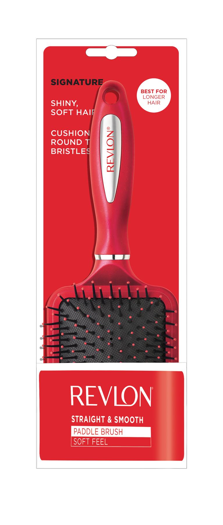Straight & Smooth Hair Brush - Cushioned Round Tip Bristles