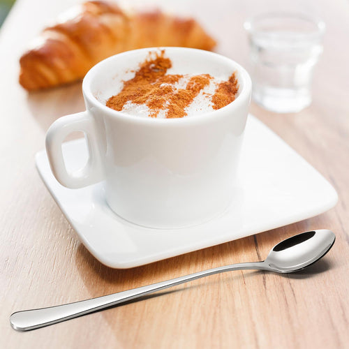 4pc Stainless Steel Long Handle Latte Spoons - Elegant Coffee Spoons