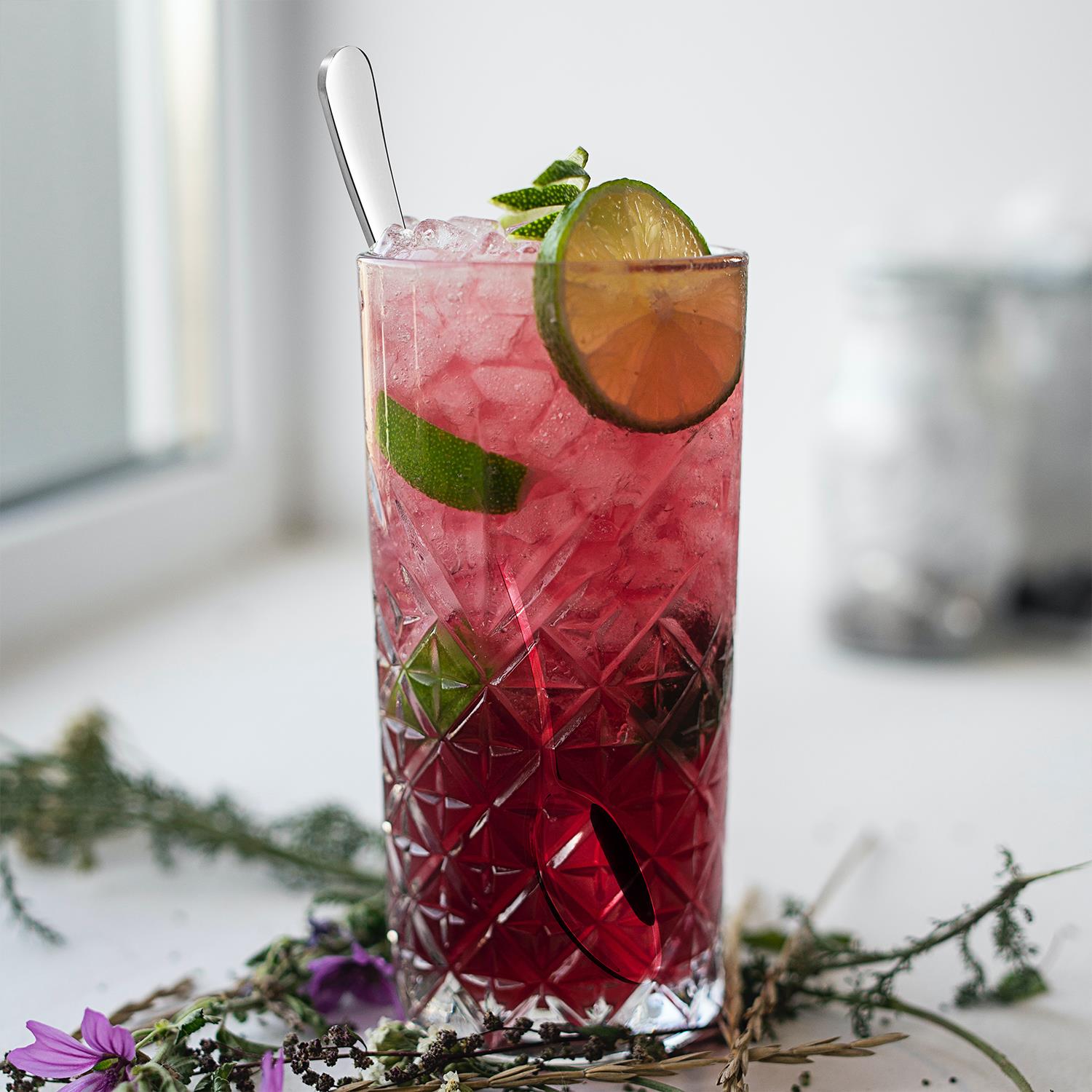 4pc Stainless Steel Long Handle Latte Spoons - Elegant Coffee Spoons