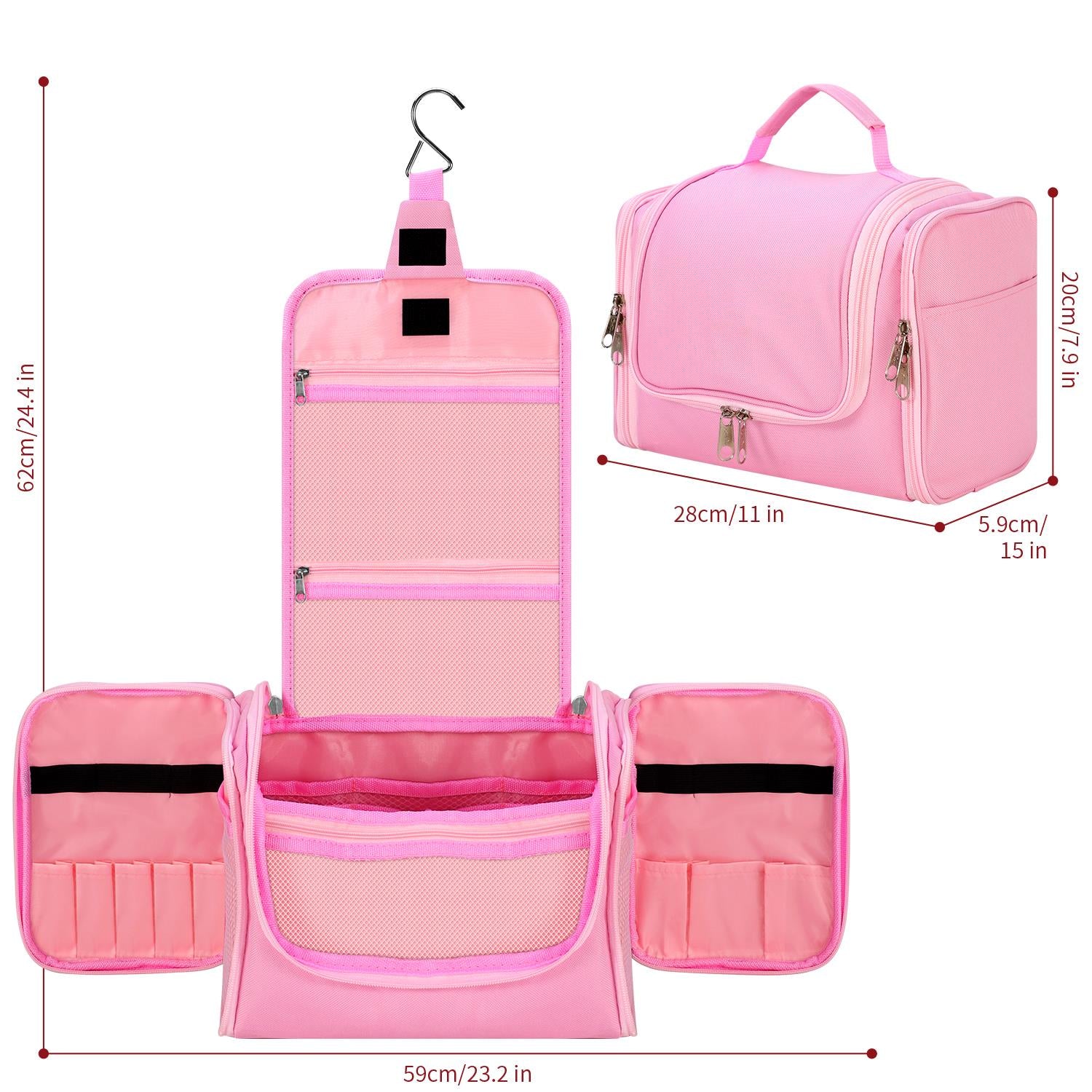 VINSANI TOILETRY BAG PINK 1010186