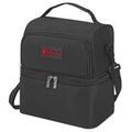 Vinsani 7L dual compartment lunch bag with ice pack, featuring a sleek design and practical storage for meals.