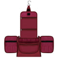 Hot pink waterproof toiletry bag by Vinsani, featuring multiple compartments for organized travel storage.