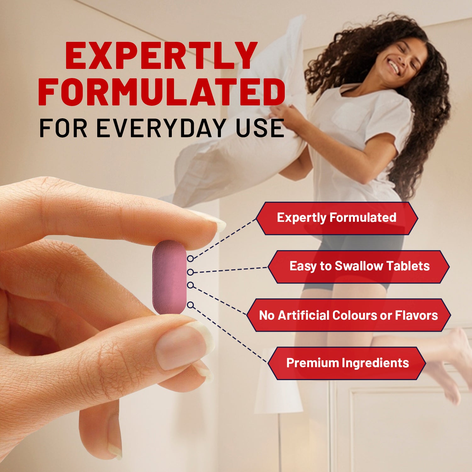 Prowise Triple Strength Cranberry 30,000mg tablets with Vitamin C, 180 vegan tablets in a bottle on a white background.