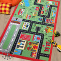 Cheerful green Town rug measuring 80x120cm, perfect for room decoration in a FunZone style.