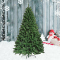 5ft artificial Christmas tree in traditional pine design, lush green foliage, perfect for holiday home decor.