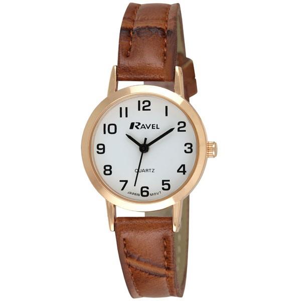 Ravel Ladies Classic Strap Brown / Gold Watch R0102.14.2A
