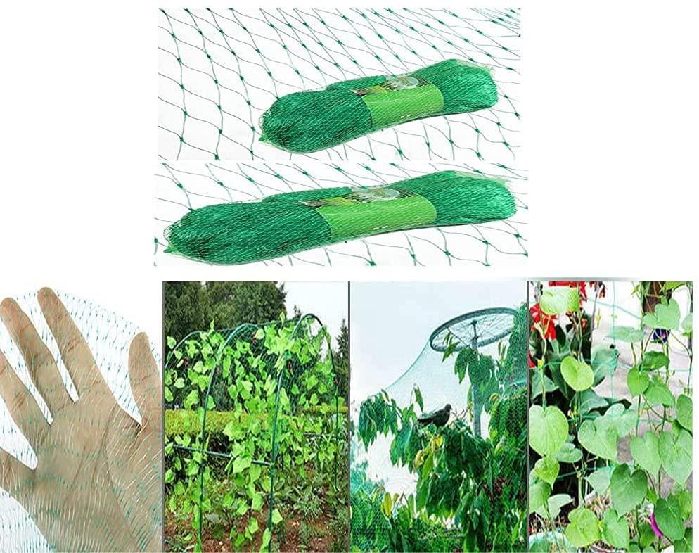 Heavy-duty green bird netting in two 10x2M rolls by Aspect for protecting gardens from birds.