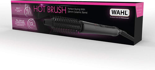 19mm Ceramic Hot Brush - Quick Heat for Curls & Waves
