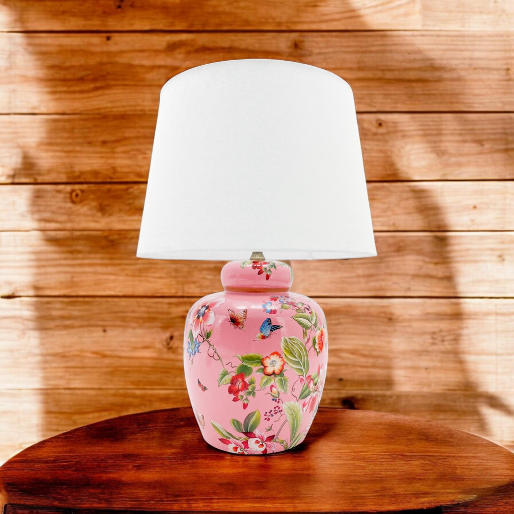 Ceramic Table Lamp 41cm with Shade - Traditional Design