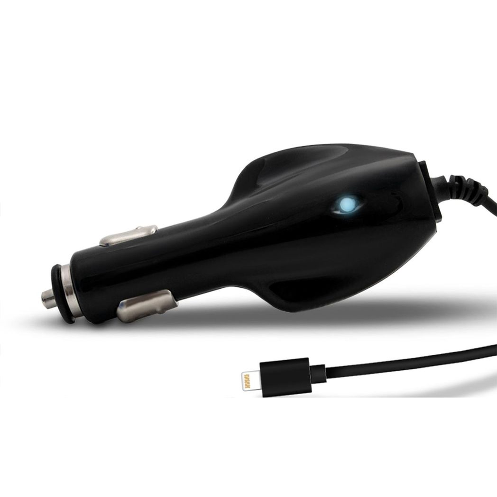 1000mAh Car Charger - Compact USB Charging - Black