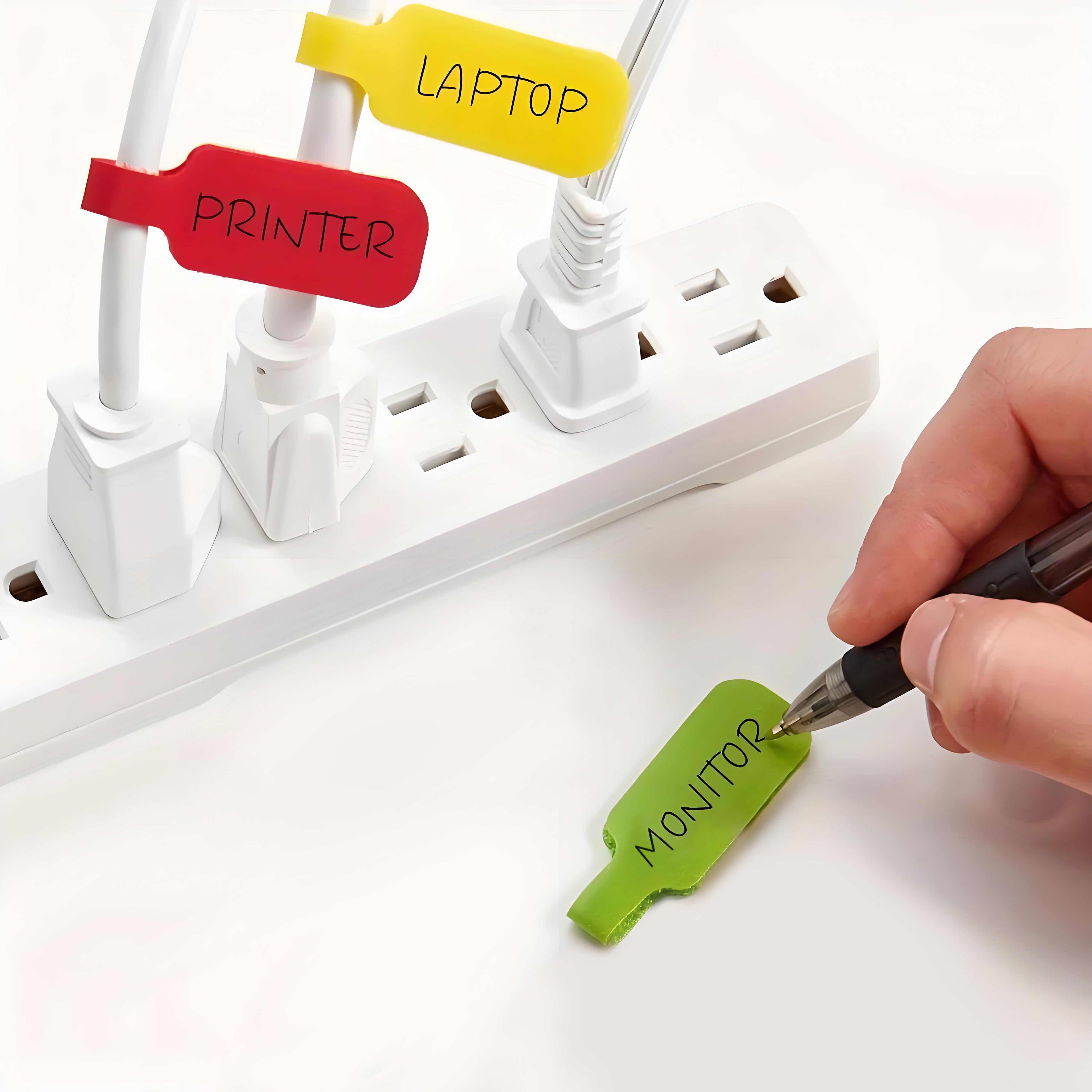 10-Pack Cable Label Set for Quick, Clear Cable IDs