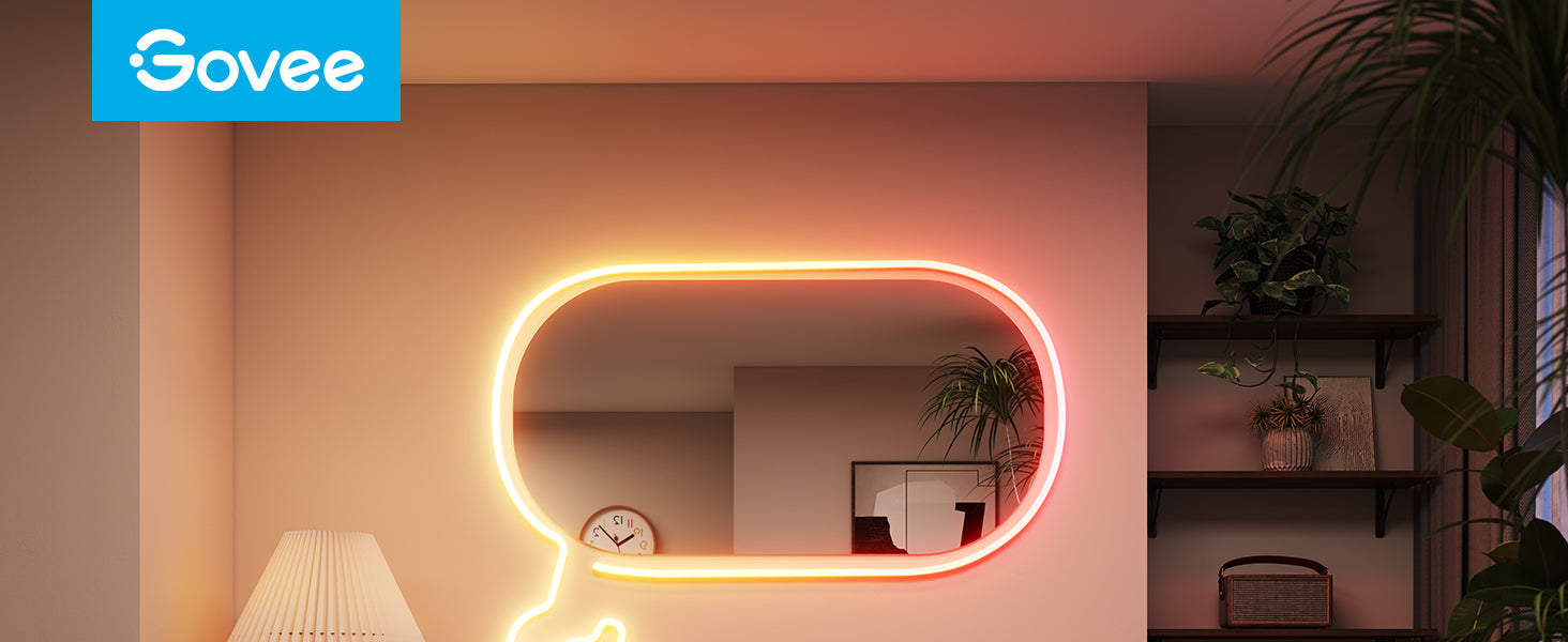 Govee Neon Rope Light 2 - 3m, Smart Shape Recognition, 64 Presets