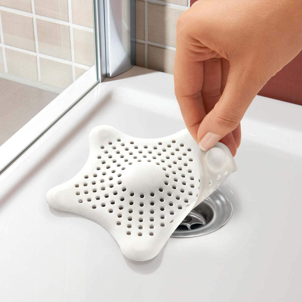 Soft Silicone Drain Star Covers - Set of 3