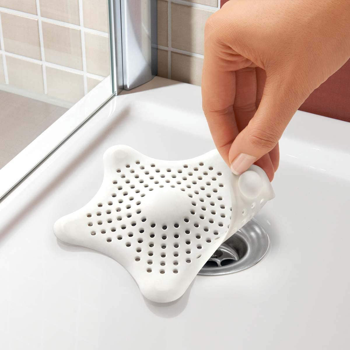 Soft Silicone Drain Star Covers - Set of 3