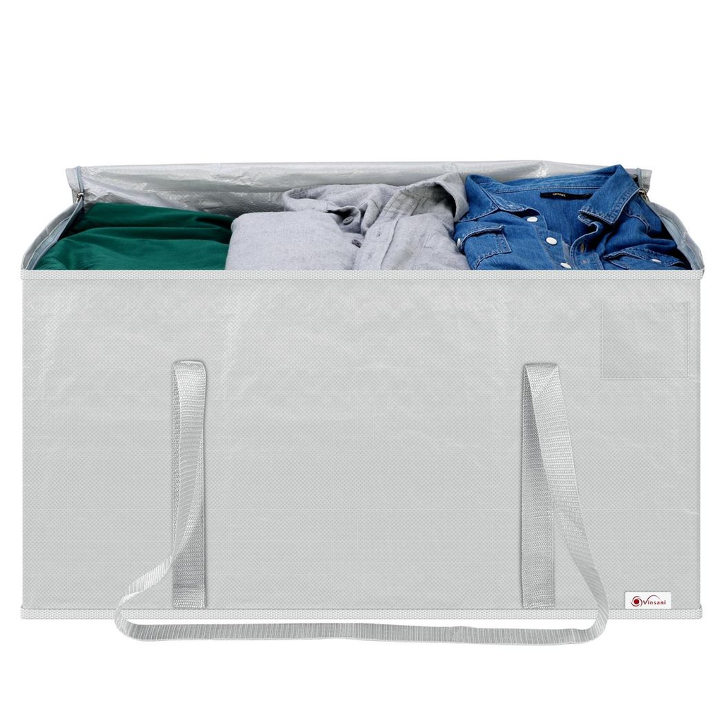 Grey Vinsani 6-pack moving bags displayed, showcasing durable fabric and spacious design for easy packing and transport.