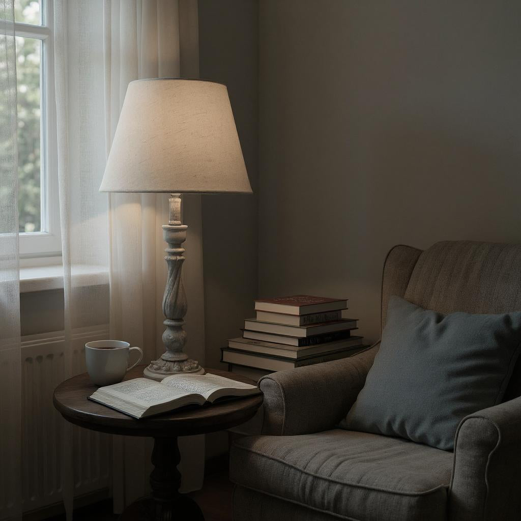 54CM LAMP AND SHADE