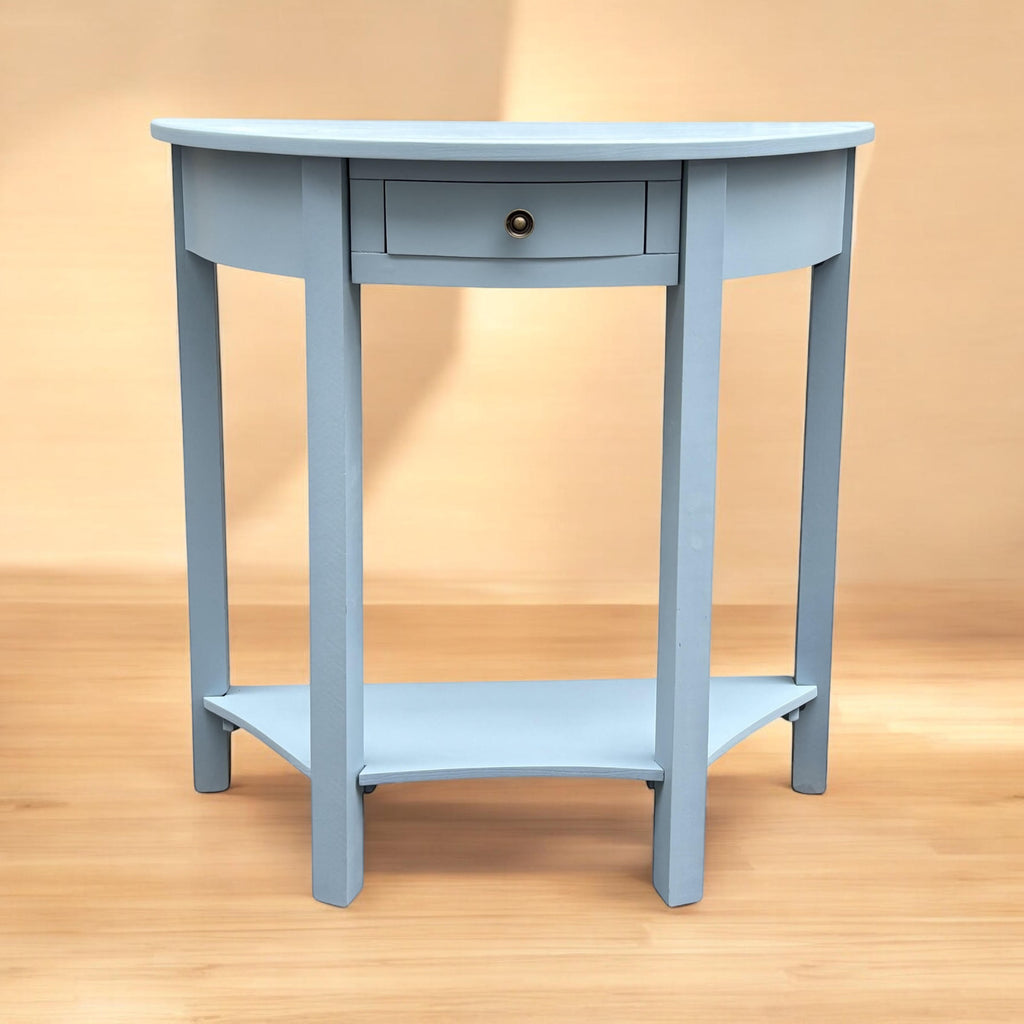 2 Drawer Side Table 80cm - Hand Finished Bedside Storage
