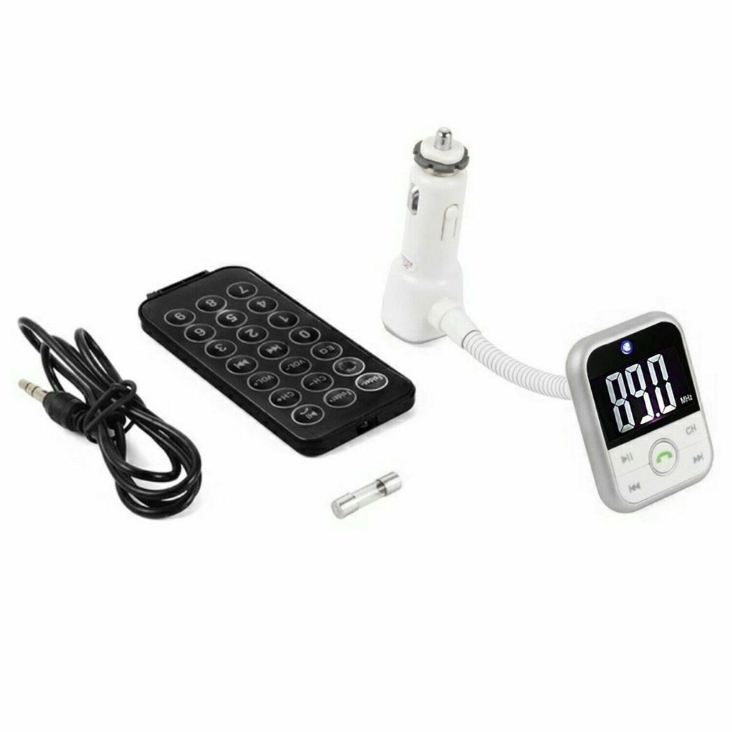 Bluetooth FM Transmitter - MP3 Player - Hands-Free Car Kit with USB Charger