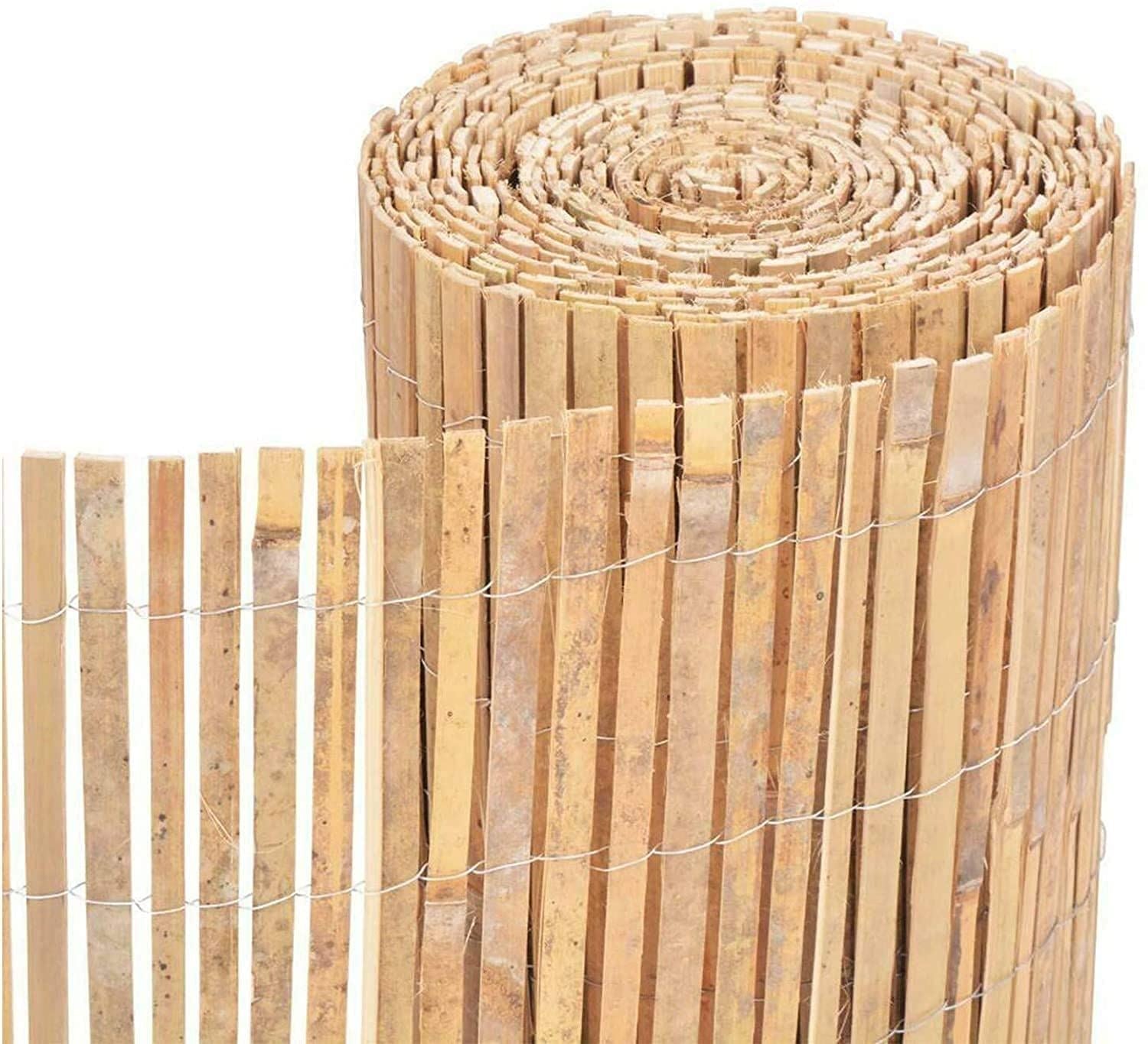 Bamboo Slatted Fence 1.8m X 4 m - AKGOmniShop