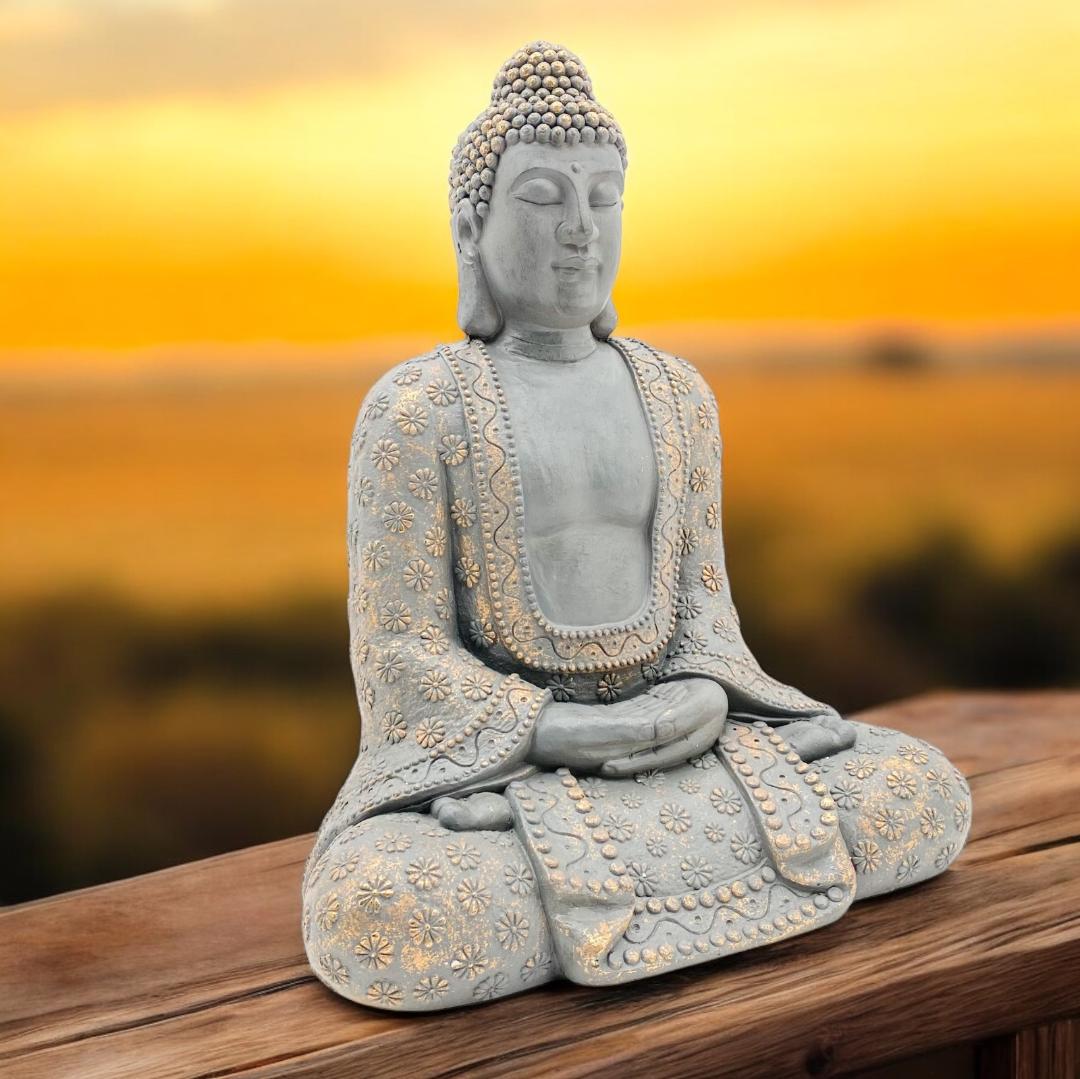 Buddha Statue 76x59cm - Decorative Garden & Home Ornament - AKGOmniShop