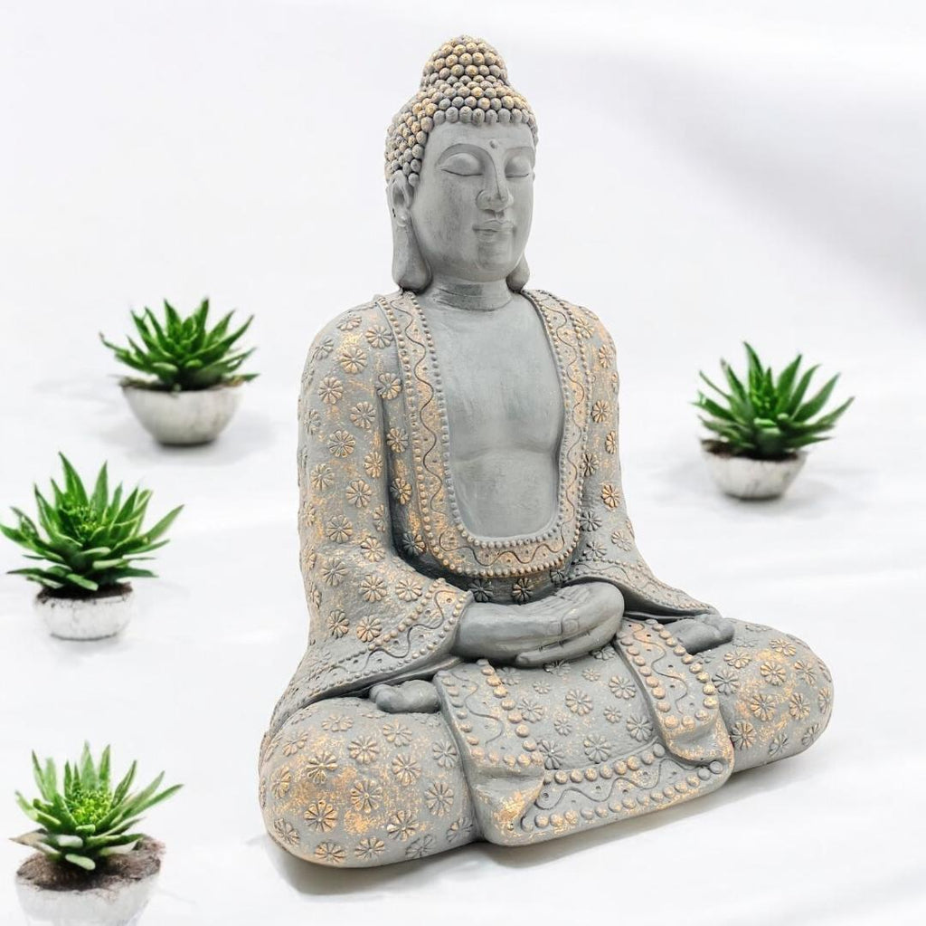 Buddha Statue 76x59cm - Decorative Garden & Home Ornament - AKGOmniShop
