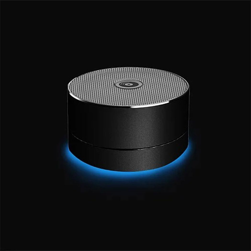 Aquarius Wireless Bluetooth Speaker in black, showcasing smart connectivity and high-quality design features.